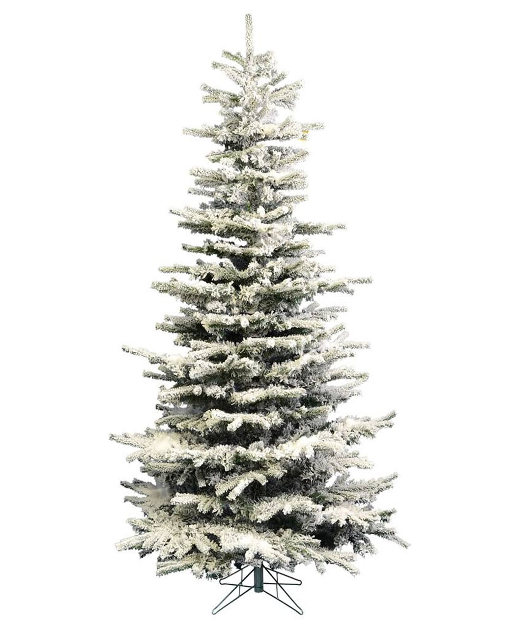 Perfect Holiday 5' Alpine Fir Pre-Lit Artificial Christmas Tree - Snow Flocked